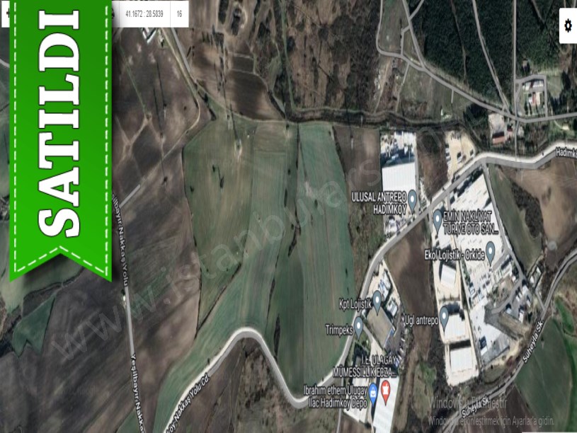 Çatalca Nakkaşta  Satılık  Arsa , 382 m2 Yolu Var Fabrikalara Yakın