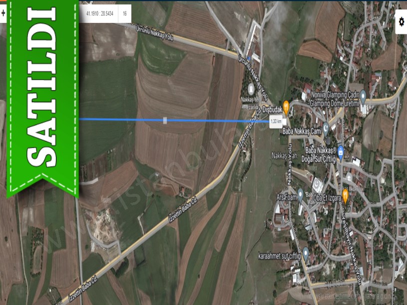 Çatalca Nakkaşta  Satılık Tarla , 2,434 m2 Müstakil Yolu Var