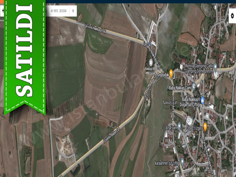 Çatalca Nakkaşta  Satılık Tarla , 2,434 m2 Müstakil Yolu Var