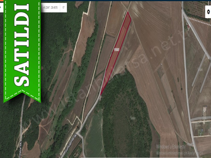 Çatalca Subaşında Satılık Arsa , 263 M2 Yolu Var Çaplı 