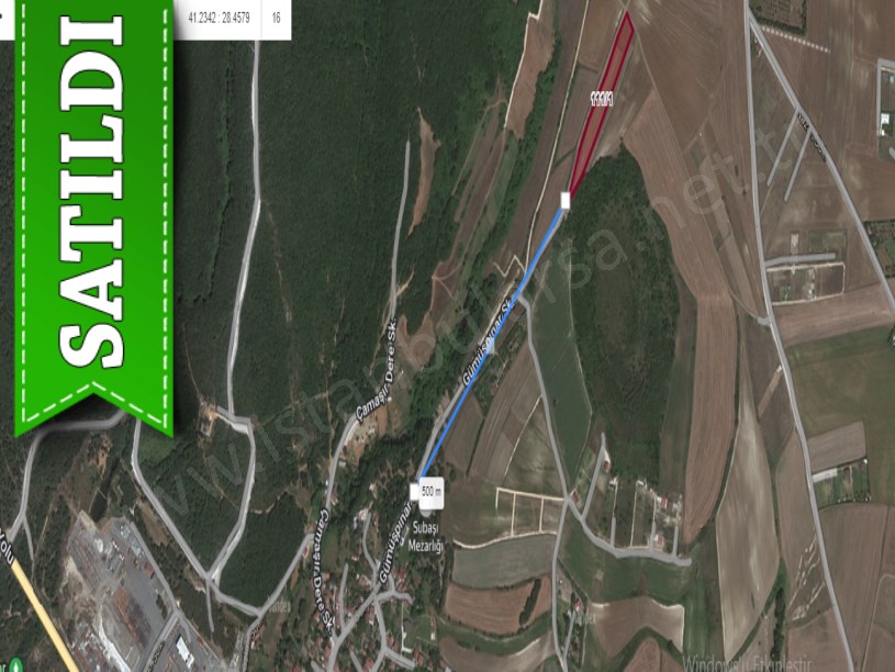 Çatalca Subaşında Satılık Arsa , 263 M2 Yolu Var Çaplı 