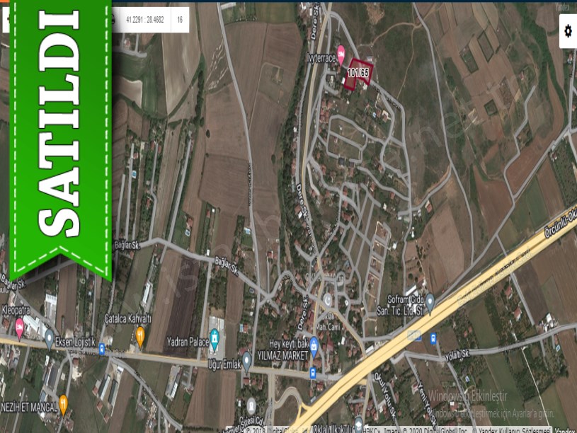 Çatalca Oklalıda Satılık Tarla , 3,753 M2 Müstakil Yolu Var
