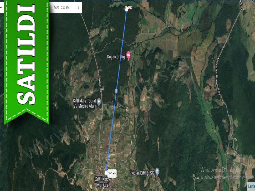 Çatalca Çiftlikköyde Satılık Arsa , 400 m2 Hisseli