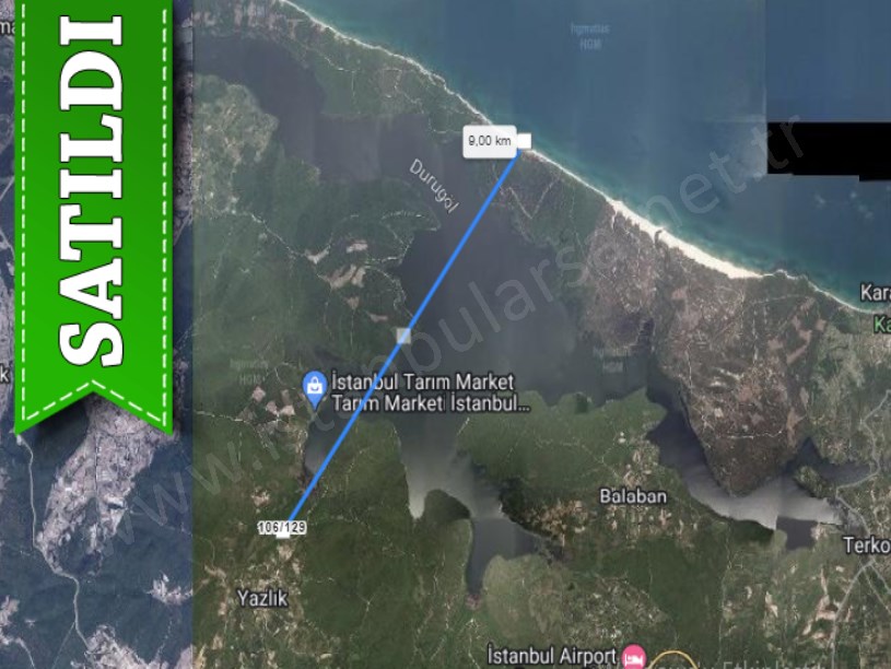 Çatalca Yazlıkköyde Satılık Arsa , 410 M2 Çaplı Yolu Var