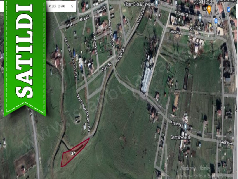 Arnavutköy Taşolukta Satılık Arsa , 360 M2  Caddeye Yakın