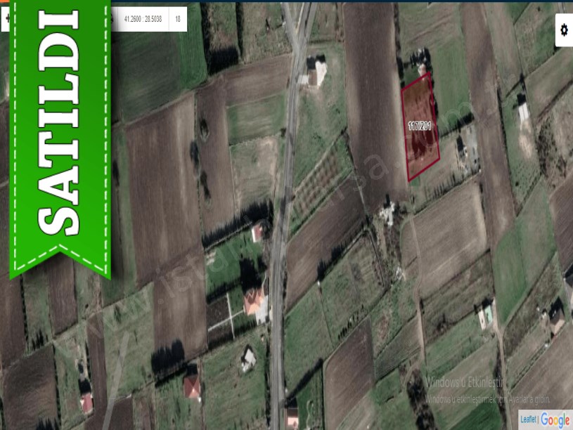 Çatalca Çanakça da Satılık Tarla , 1,470 M2 Müstakil Caddeye Yakın