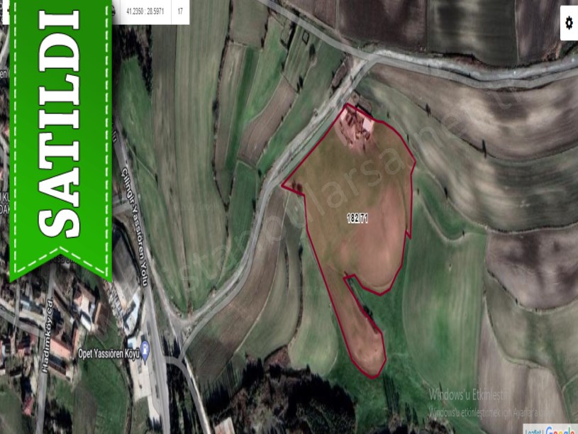 Arnavutköy Yassıörende Satılık Arsa , 500 M2 Hisseli İmarlı