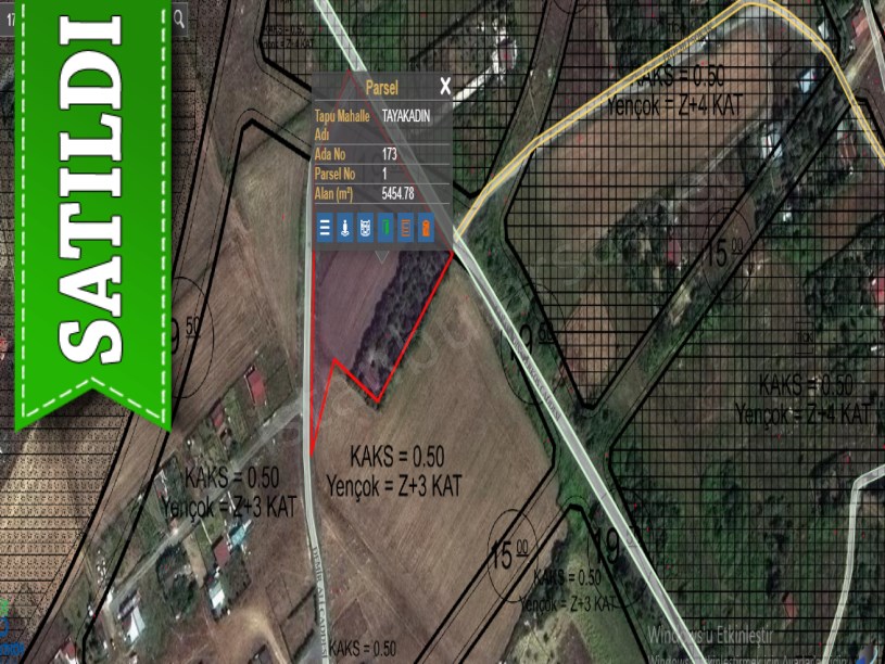 Arnavutköy Tayakadında Satılık Arsa , 173 M2 Cadde Cephe Çevrili 