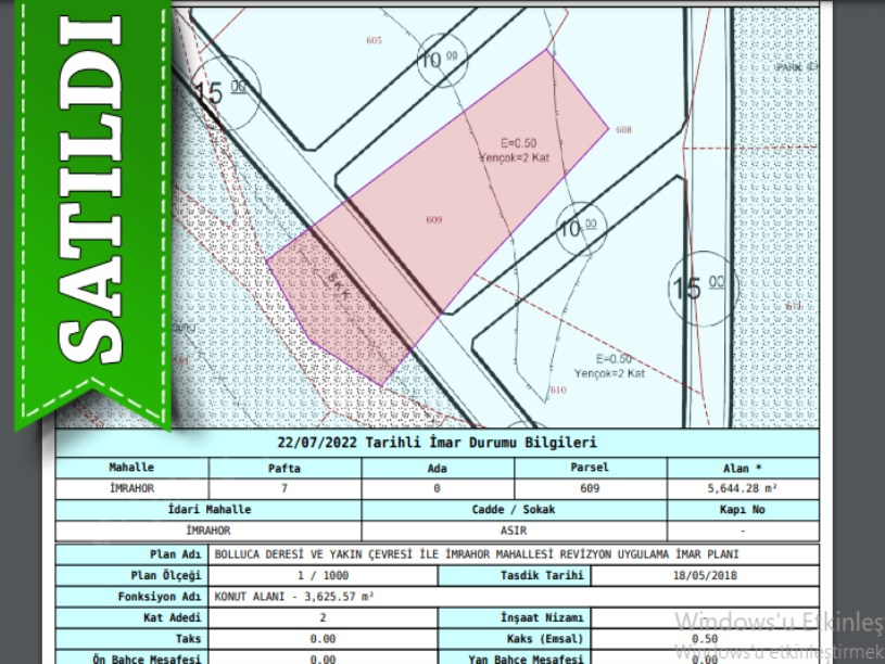 Arnavutköy İmrahorda Satılık Arsa , 175 m2 İmarlı Çaplı 