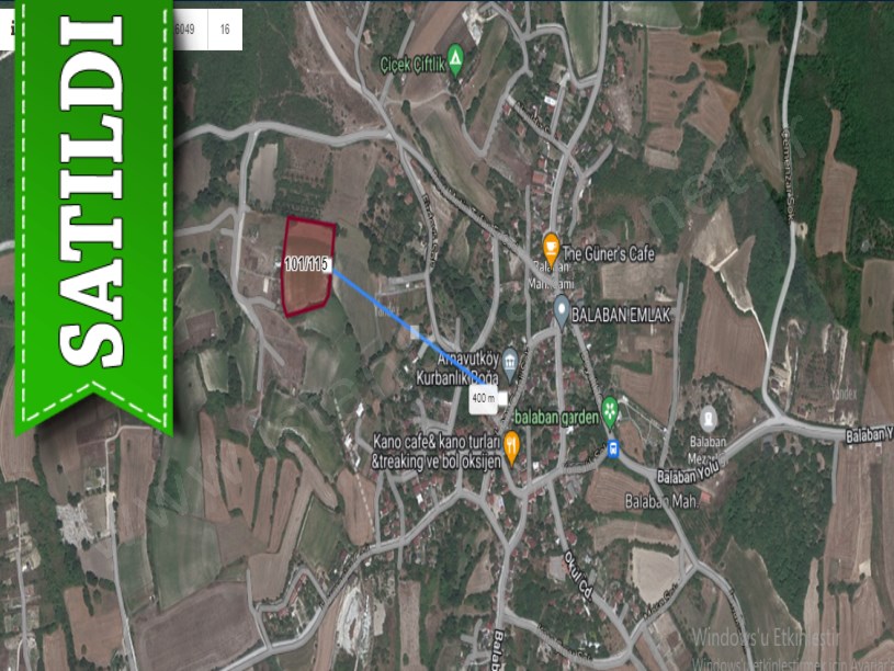 Arnavutköy Balabanda Satılık Arsa , 366 M2 Çaplı Hisseli