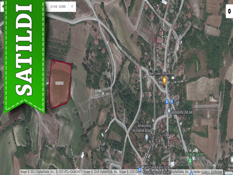 Arnavutköy Balabanda Satılık Arsa , 366 M2 Çaplı Hisseli