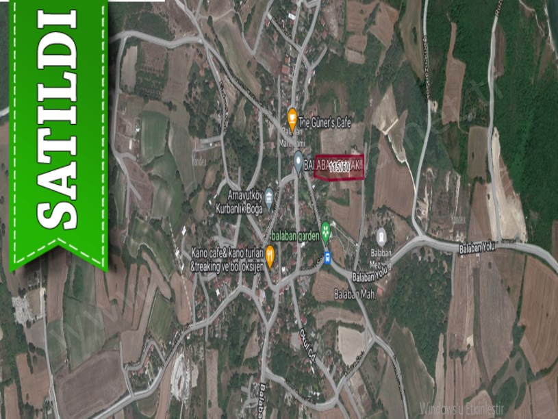 Arnavutköy Balabanda Satılık Arsa , 400 M2 Çaplı Çevrili