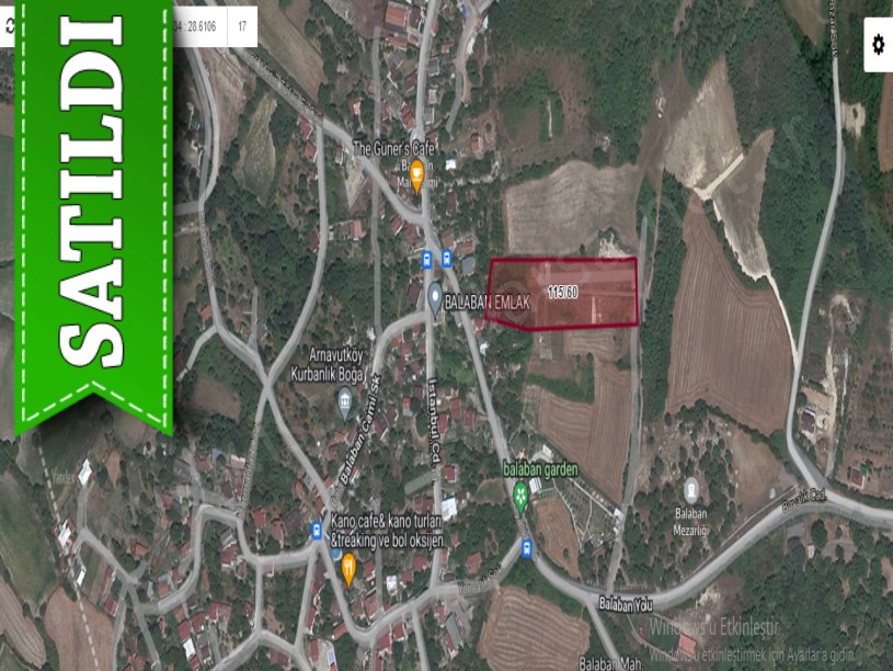 Arnavutköy Balabanda Satılık Arsa , 400 M2 Çaplı Çevrili