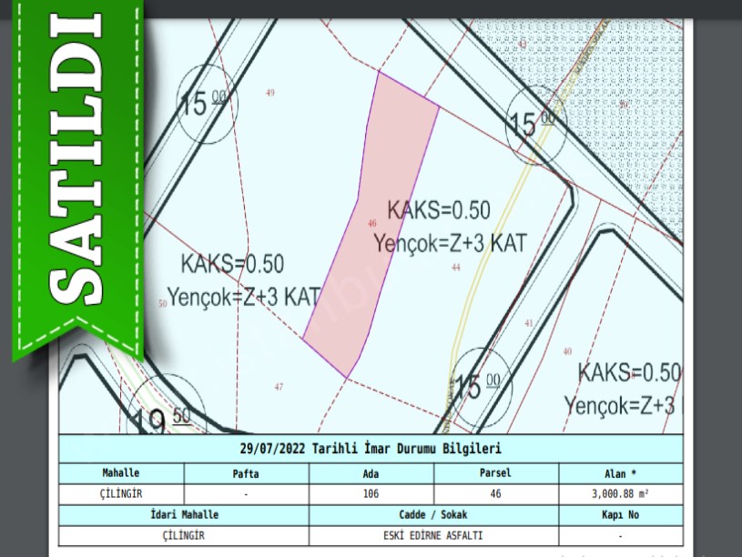 Arnavutköy Çilingirde Satılık Arsa , 88 M2 Hisseli İmarlı 