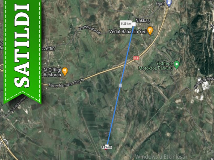 Çatalca Nakkaşta  Satılık  Arsa , 607 M2 Yola Cephe