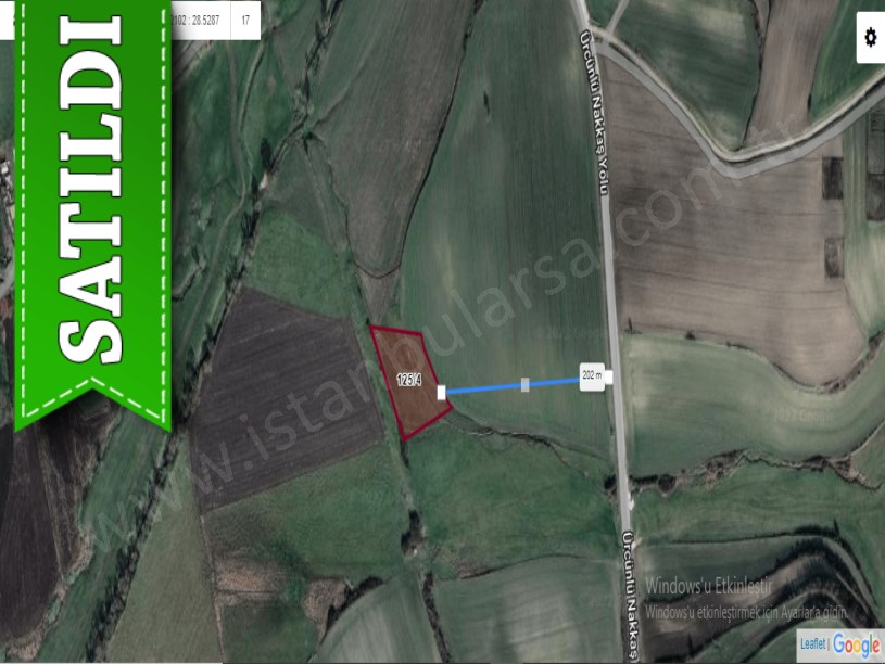 Çatalca Nakkaşta  Satılık  Arsa , 129 M2 Hisseli 