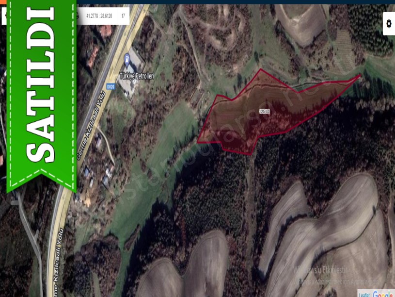 Arnavutköy Boyalıkta Satılık Arsa , 1,800 M2 Ticari + Turizm İmarlı