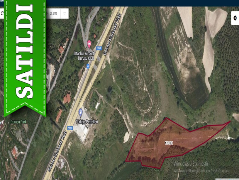 Arnavutköy Boyalıkta Satılık Arsa , 1,800 M2 Ticari + Turizm İmarlı