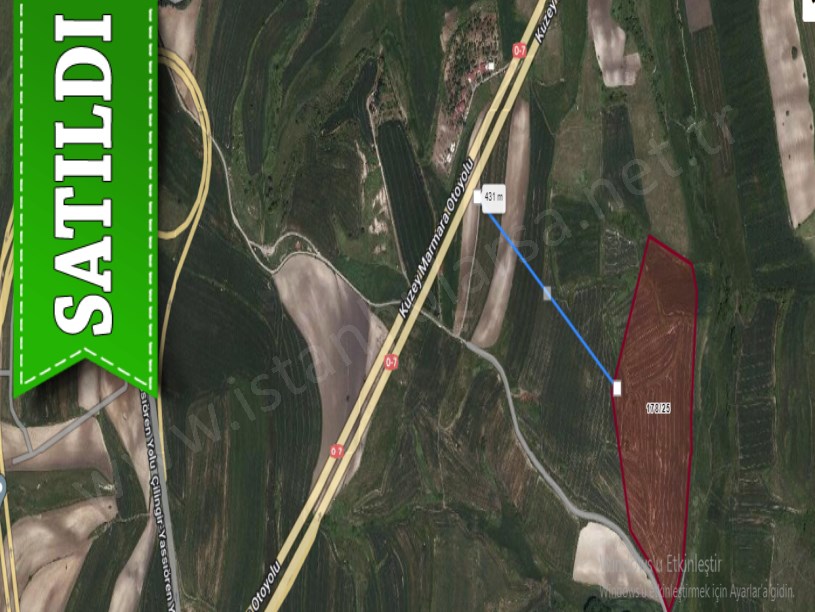 Arnavutköy Yassıörende Satılık Arsa ,  1,800 M2 Kanal Manzaralı Yolu Var