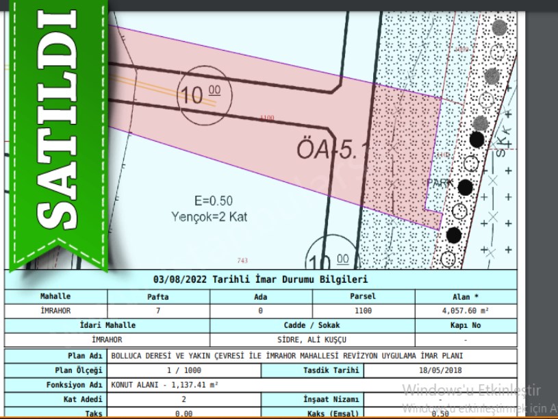 Arnavutköy İmrahorda Satılık Arsa , 172 M2 Cadde Cephe Hisseli