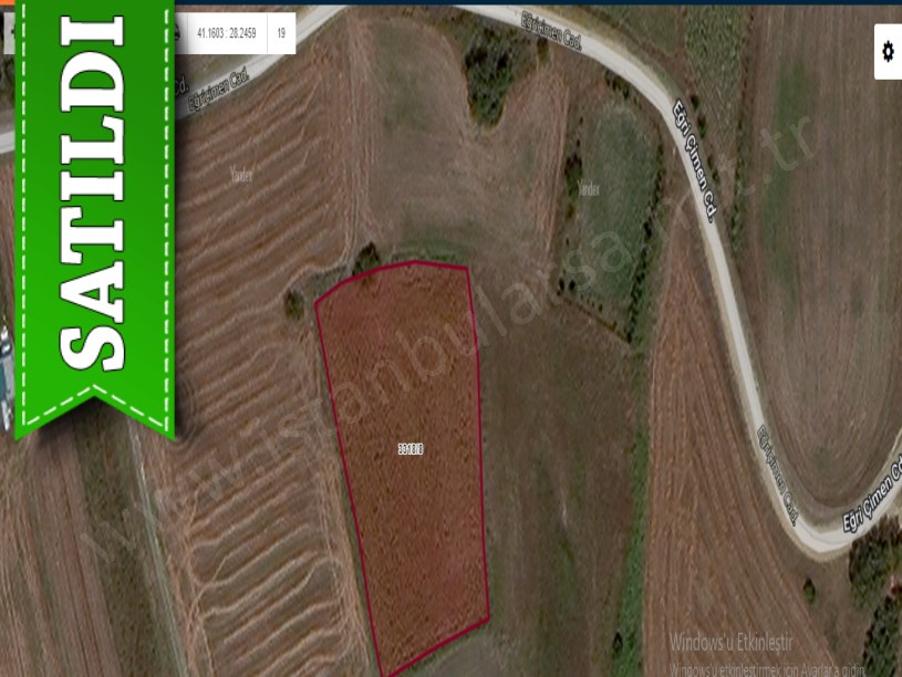 Silivri Fenerköyde Satılık Tarla , 2,500 m2 Müstakil Caddeye Yakın