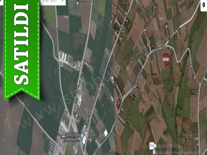 Silivri Fenerköyde Satılık Tarla , 2,500 m2 Müstakil Caddeye Yakın
