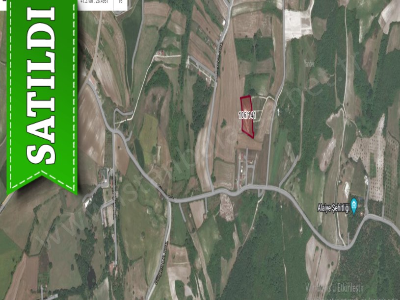 Çatalca Dağyenicede Satılık  Arsa , 287 M2 Çevrili Çaplı