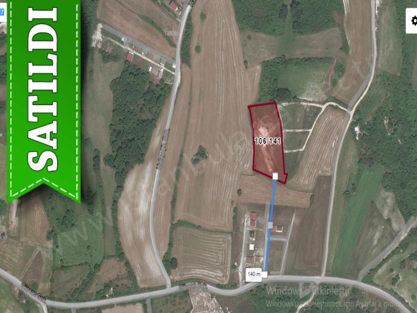 Çatalca Dağyenicede Satılık  Arsa , 287 M2 Çevrili Çaplı