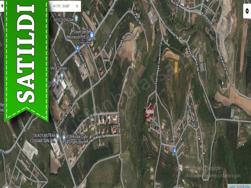 Arnavutköy Hacımaşlıda Satılık Arsa , 300 m2 Yolu Var Caddeye Yakın