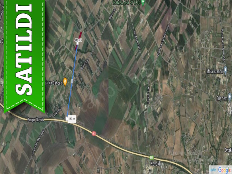 Silivri Gazitepede Satılık Tarla , 4 Dönüm  Yolu Var Merkezde