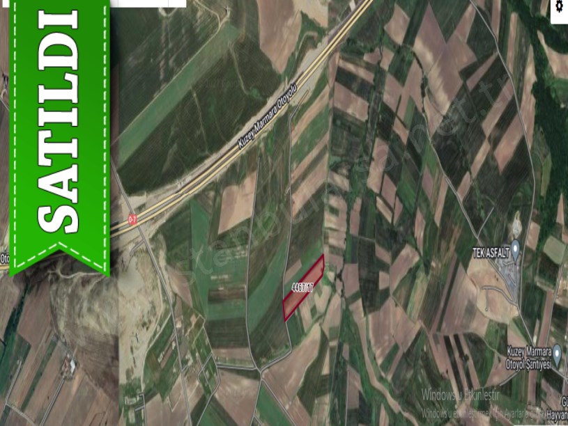 Silivri Gazitepede Satılık Tarla , 24,300 m2 Müstakil Yolu Var