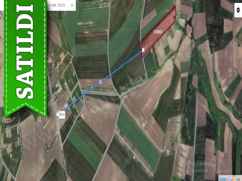 Silivri Gazitepede Satılık Tarla , 24,300 m2 Müstakil Yolu Var