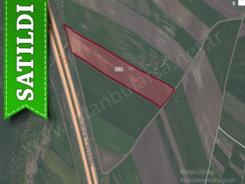 Silivri Seymende Satılık Arsa , 332 M2 Hisseli Otoyola Cephe
