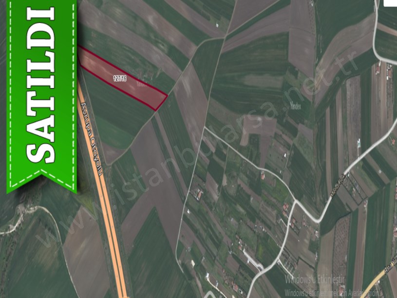 Silivri Seymende Satılık Arsa , 332 M2 Hisseli Otoyola Cephe