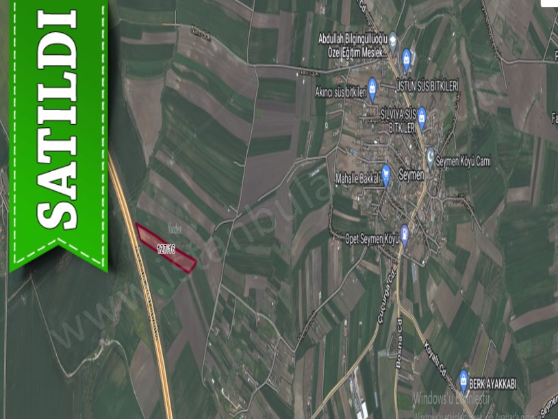 Silivri Seymende Satılık Arsa , 332 M2 Hisseli Otoyola Cephe