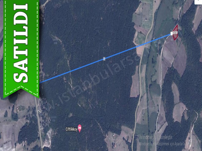 Çatalca Çiftlikköyde Satılık Arsa , 465 m2  Çaplı Yolu var