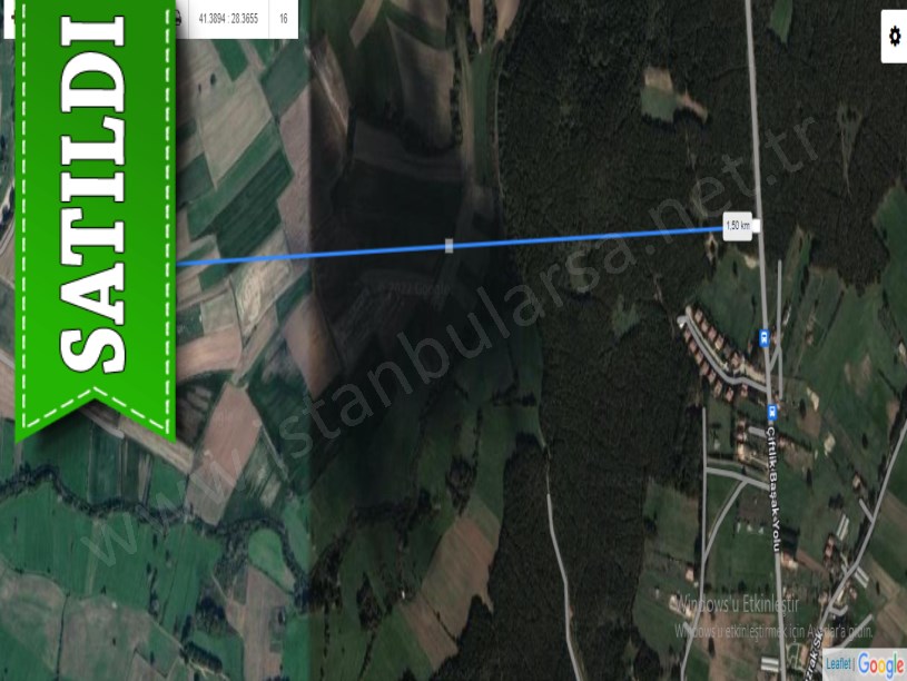Çatalca Karacaköyde Satılık Arsa , 434 m2 Hisseli