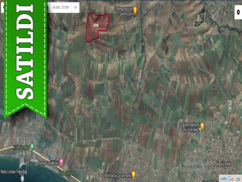 Tekirdağ Marmaraereğli Çeşmeli Mah Satılık Arsa , 250 M2 Hisseli