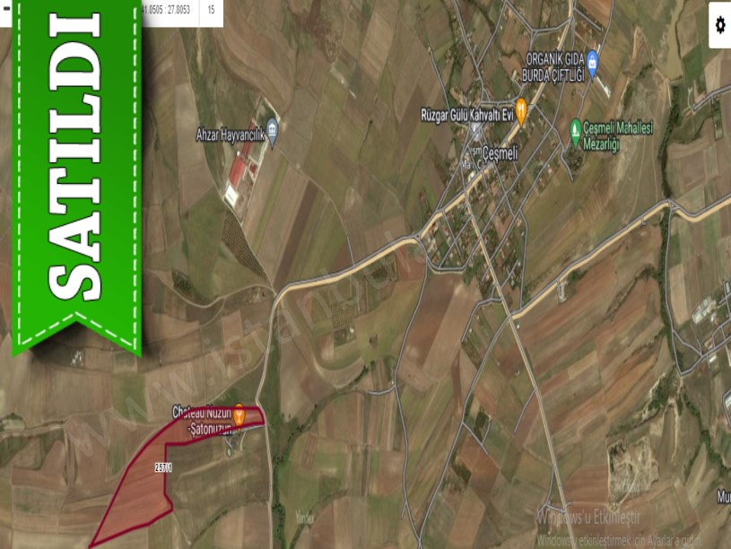 Tekirdağ Marmaraereğli Çeşmeli Mah Satılık Arsa , 327 m2 Yolu Var