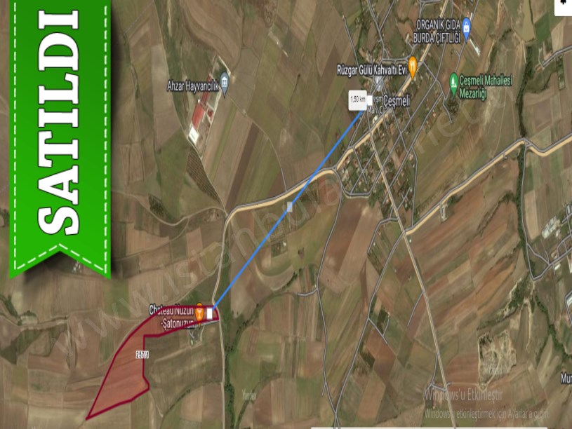 Tekirdağ Marmaraereğli Çeşmeli Mah Satılık Arsa , 327 m2 Yolu Var