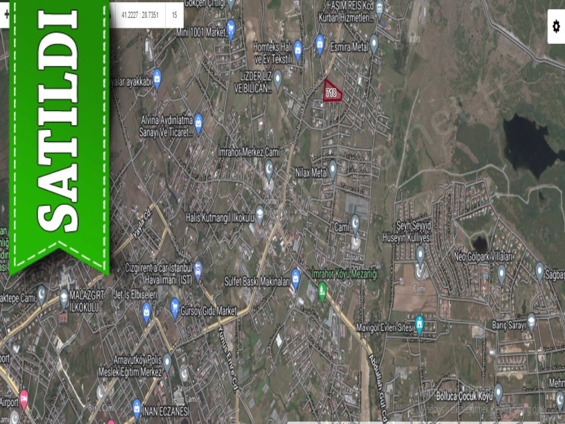 Arnavutköy İmrahorda Satılık Arsa , 197 m2 Cadde Cephe 