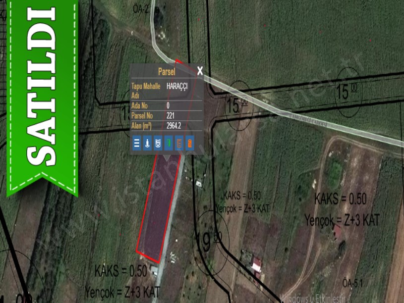Arnavutköy Haraççıda Satılık Arsa , 190 M2 Yola Cephe