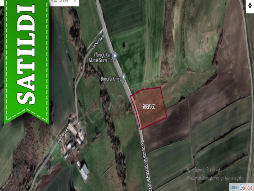 Arnavutköy Dursunköyde Satılık Arsa , 692 m2 Cadde Cephe