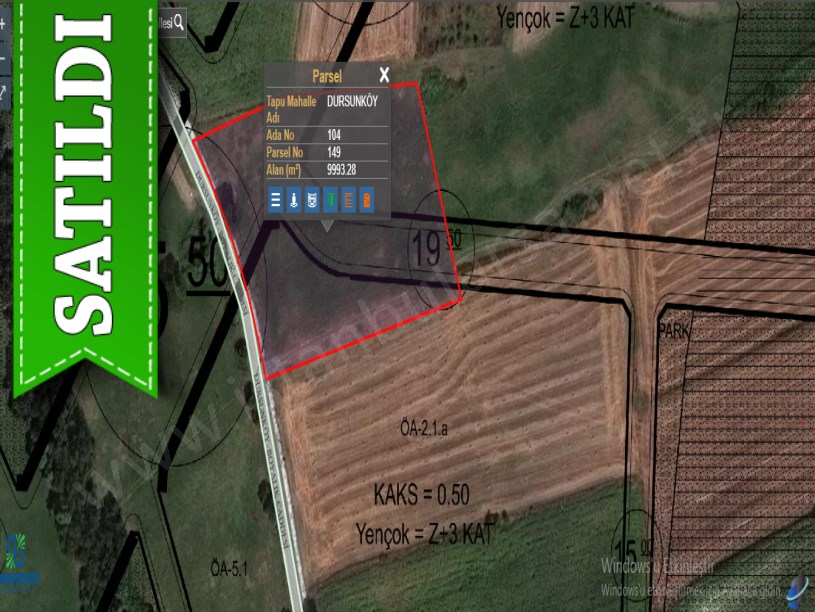 Arnavutköy Dursunköyde Satılık Arsa , 692 m2 Cadde Cephe