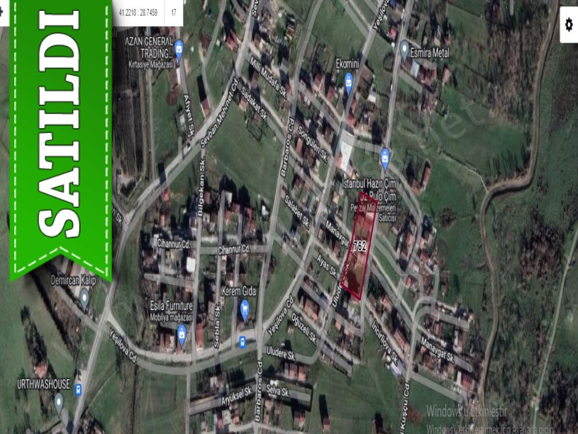 Arnavutköy İmrahorda Satılık Arsa , 309 M2 İmarlı Hisseli