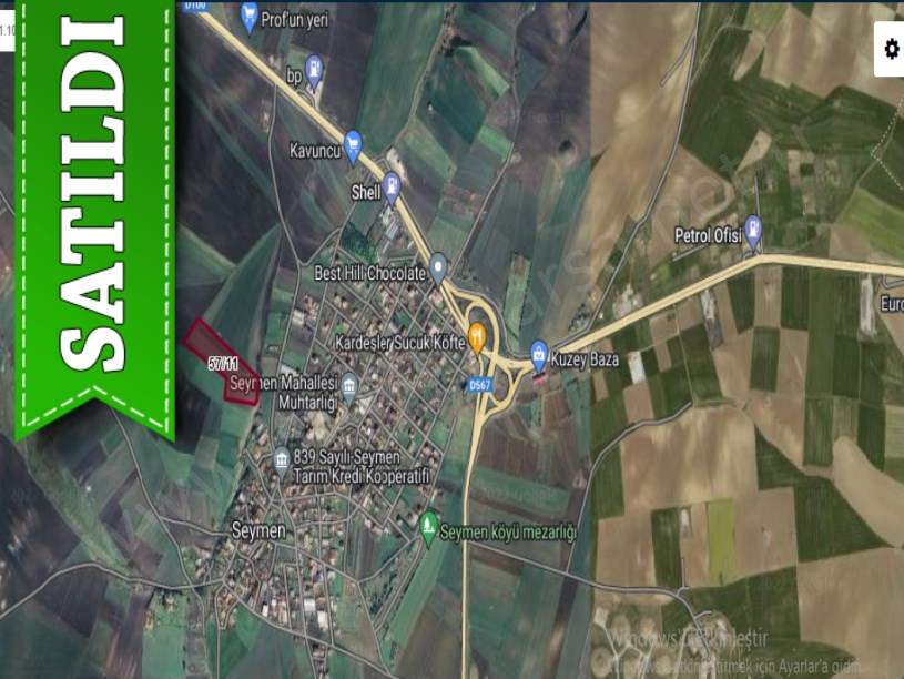 Tekirdağ Çorlu Seymende Satılık Arsa , 243 m2 Köyiçi Yolu Var