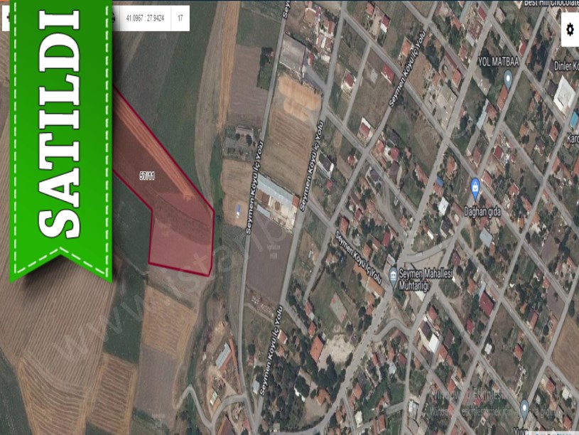 Tekirdağ Çorlu Seymende Satılık Arsa , 243 m2 Köyiçi Yolu Var