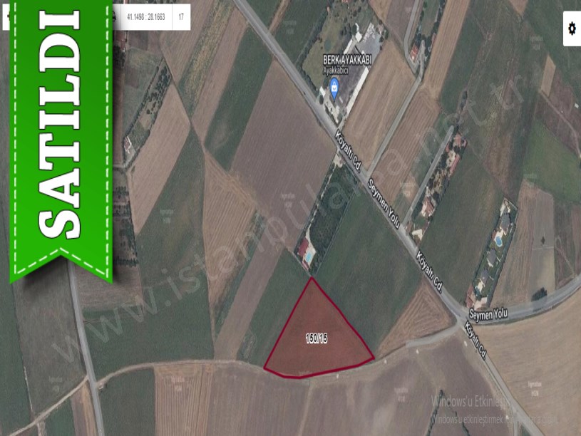 Silivri Seymende Satılık Arsa , 300 M2 İmara Yakın Yolu Var