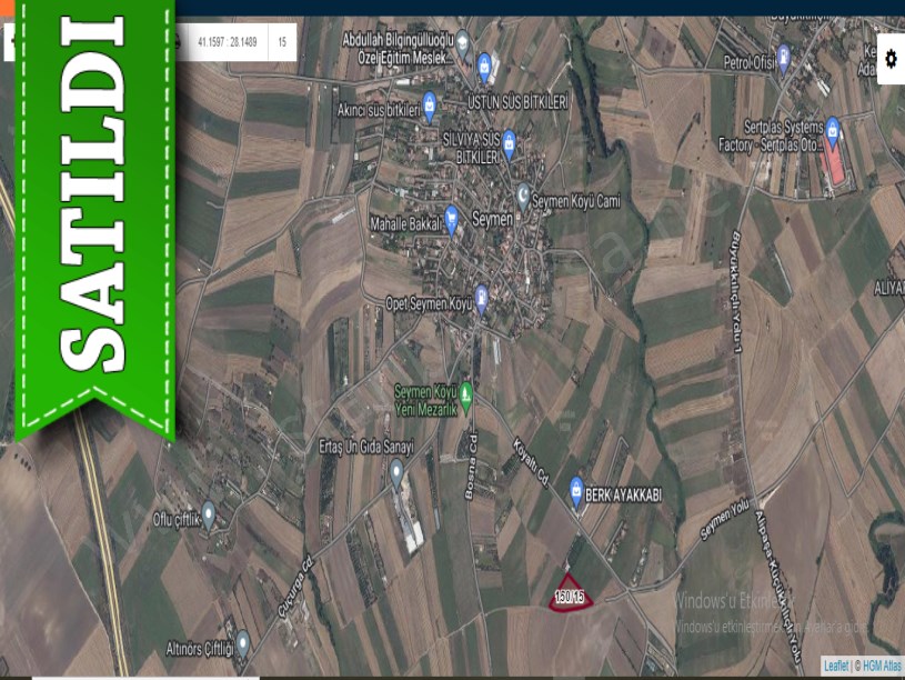 Silivri Seymende Satılık Arsa , 300 M2 İmara Yakın Yolu Var