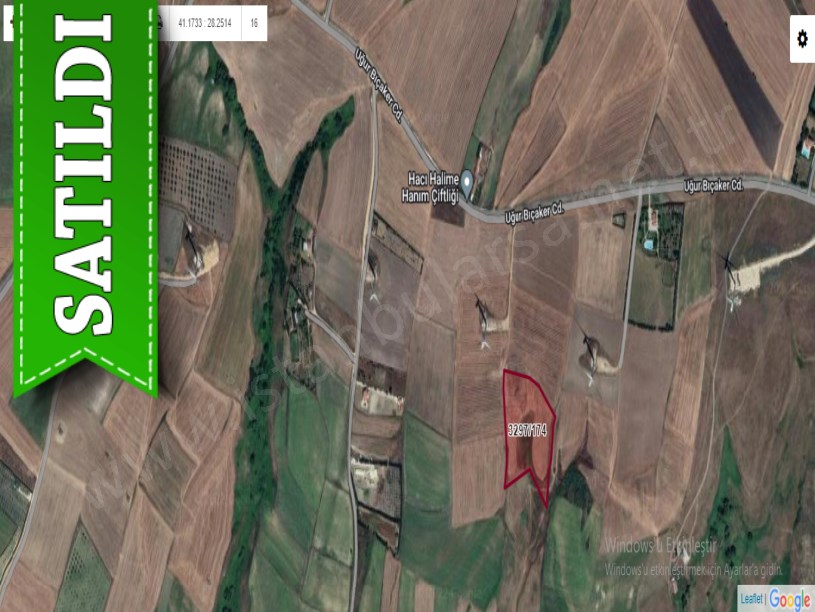 Silivri Fenerköyde Satılık Arsa , 2,750 M2 Etrafı Çevrili Yolu Var